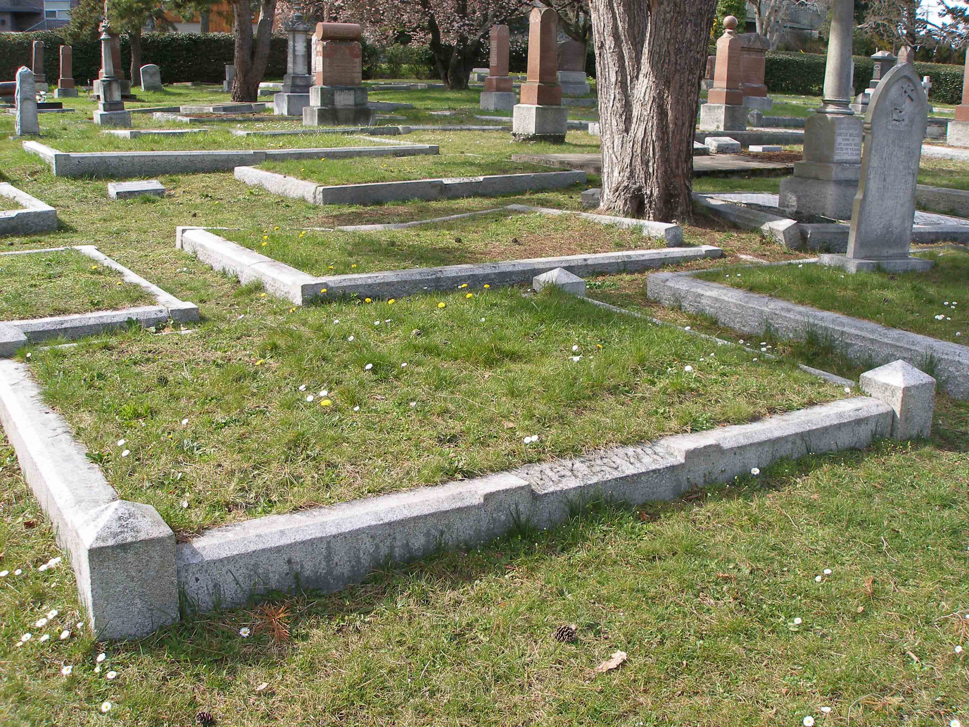 Angus McKeown grave, Ross Bay cemetery